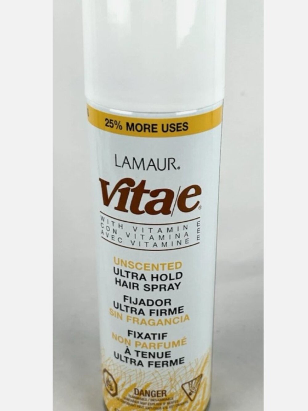 Lamaur VITAE Ultra Hold Hair Spray Unscented 12 Oz Vitamin E Zotos Full Bottle